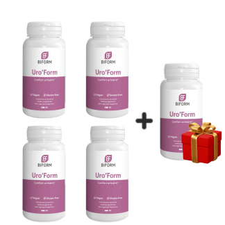 URO’FORM 4x 60 KAPSELN KUR FÜR 4 MONATE + 1 GRATIS