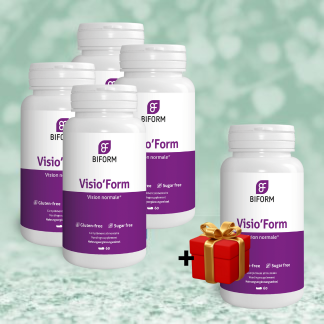 VISIO’FORM 4x 60 KAPSELN FÜR 4 MONATE + 1 GRATIS